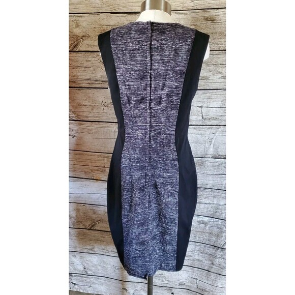 H&M  Size 10 black gray shift Dress Career Business color block career formal - Picture 3 of 5